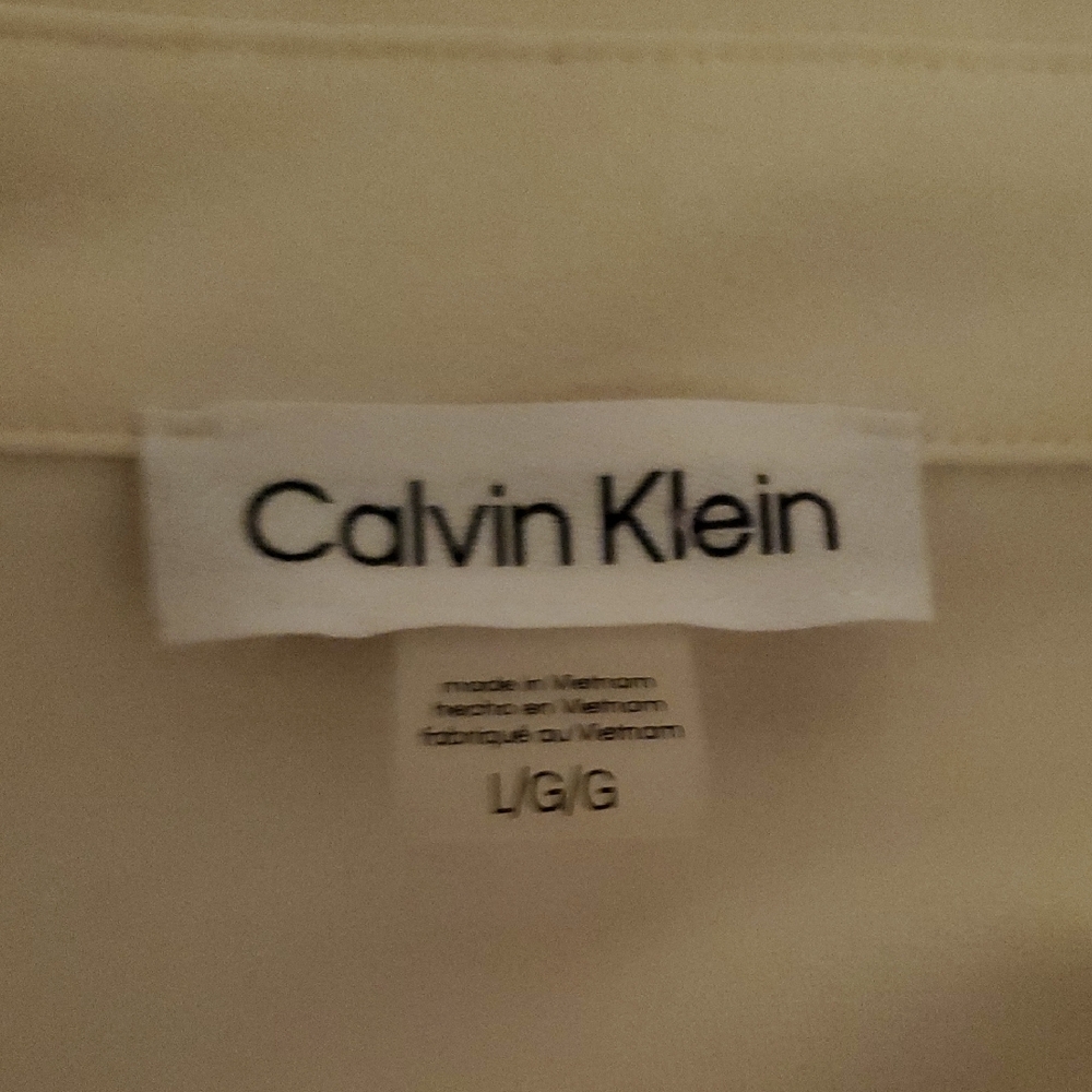 NWT Calvin Klein Cream Twist Front Blouse - Picture 4 of 5